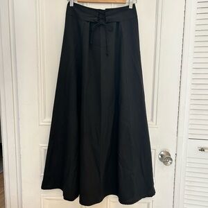 Elegant Vintage Black Maxi Renaissance Skirt